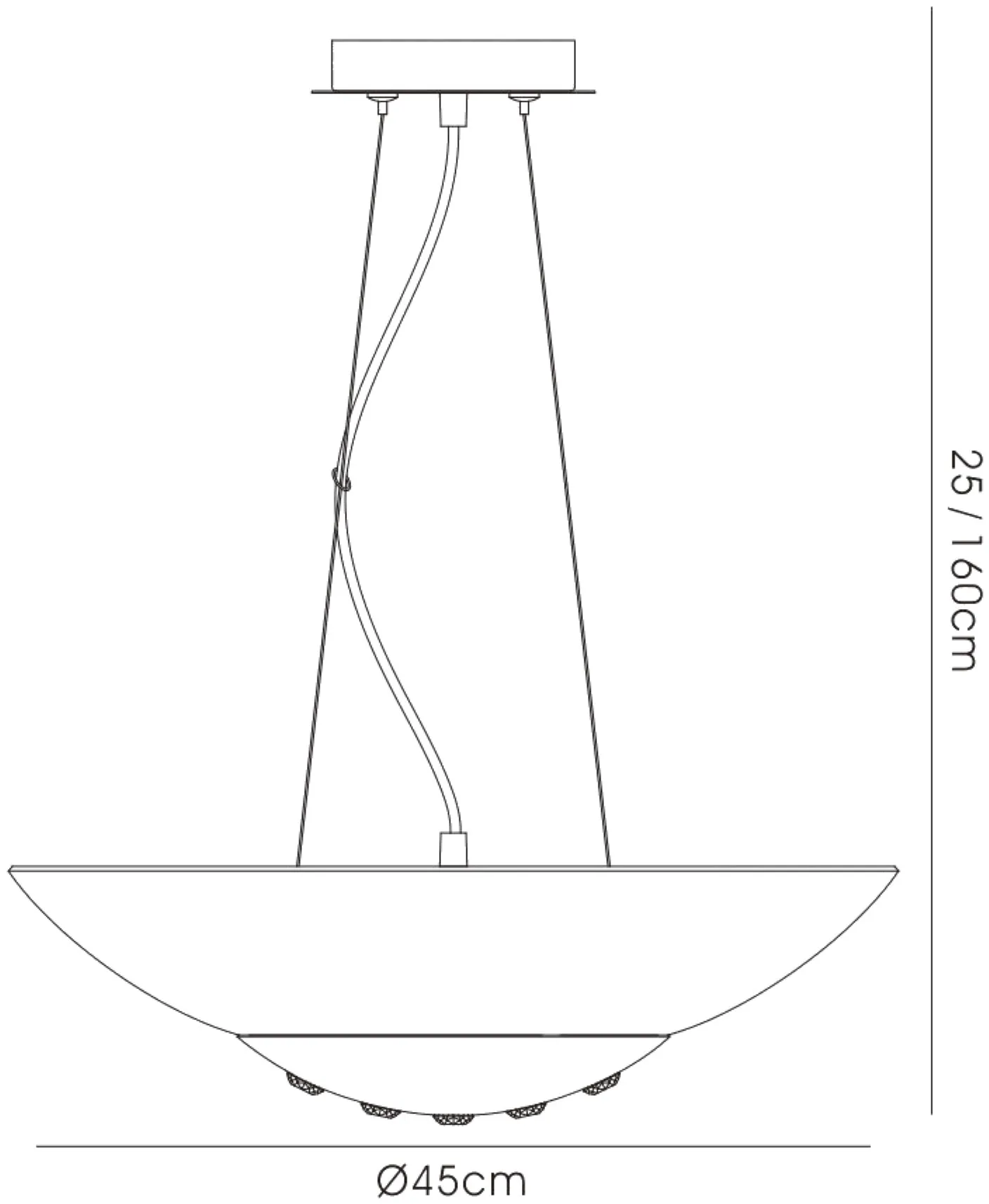 Amada Crystal Ceiling Lights Diyas Single Crystal Pendants